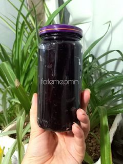 عکسی از دستور مربای توت سیاه بدون شکر
