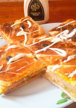 صورة لوصفة الكوكا(بالعجينة المورقة)