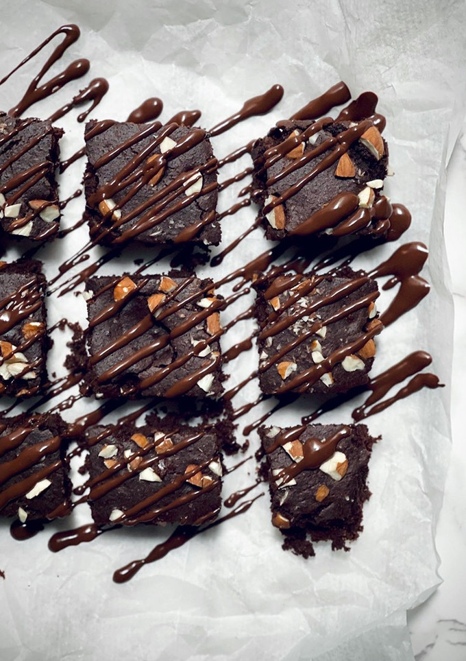 Una foto de Brownie saludable de Choco-Banana