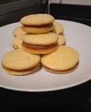 Alfajores de coco y dulce de leche