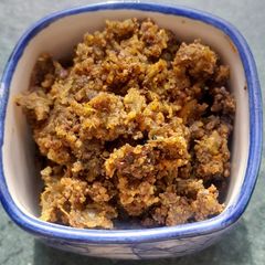 A picture of Gawar (Cluster beans) Thecha.