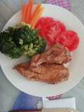 Filete de pechuga en salsa soya