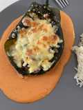 Chiles Rellenos with Ground Beef