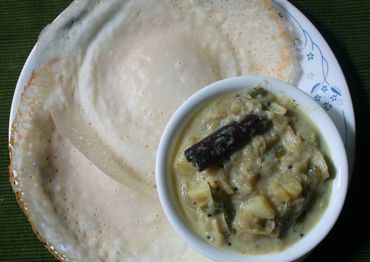 Learn How To Appam with Vegetable Stew