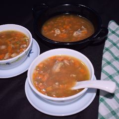 A picture of Chicken Hot and Sour Soup.