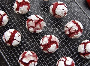 Foto resep Red Velvet Crinkle Cookies