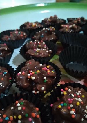 Foto resep Cookies Kacang Coklat Khas Lebaran simple no ribet