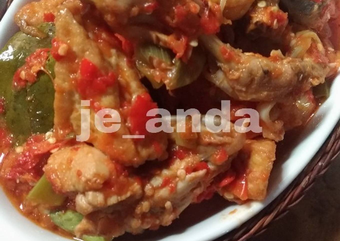 Ayam balado kaldu