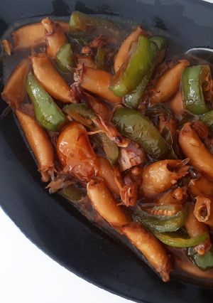 Foto resep Asin Cumi Pedas Kecap