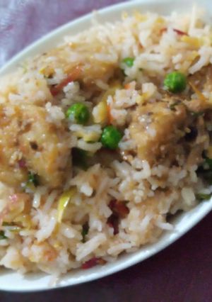 A picture of Chinese Prawns Fried Rice.