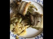 Une photo de haricot vert lard