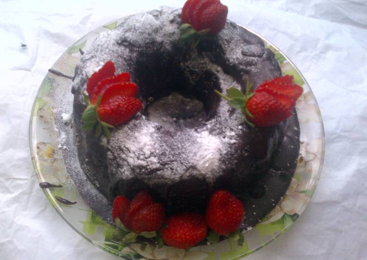 Double Choco Steamed Cake