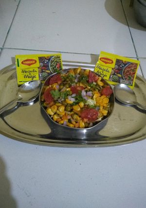 મિક્સ વેજ કોર્ન ચાટ (Mix Veg Corn Chaat recipe in Gujarati) રેસીપી મુખ્ય ફોટો