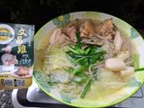 美味又有飽足感的-雞肉高麗菜米粉湯