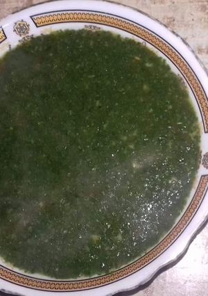 صورة لوصفة ملوخيه بالفراخ