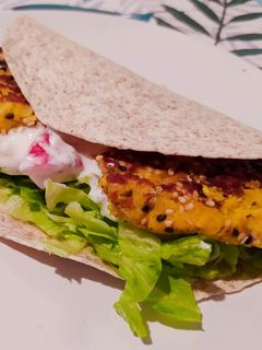 Una foto de Fajita de falafel