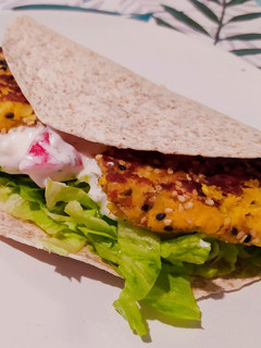 Una foto de Fajita de falafel