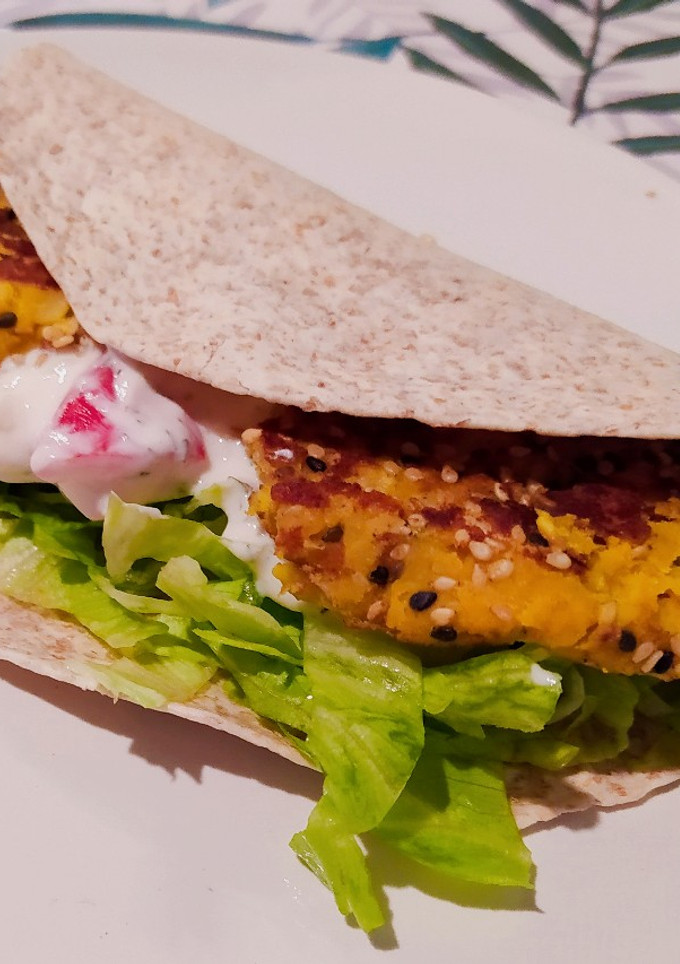 Una foto de Fajita de falafel