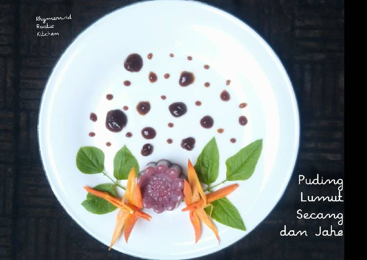 Resep Puding Lumut Secang Jahe Anti Gagal