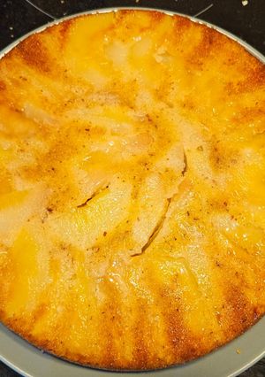 Une photo de Gâteau aux pêches fraîches