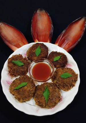 A picture of Spicy Chai Snacks - Banana Flower Tikki.