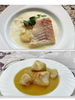 Una foto de Bacalao al pil pil