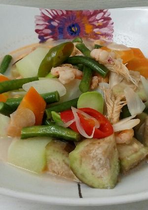Foto resep Lodeh Udang Lombok Ijo