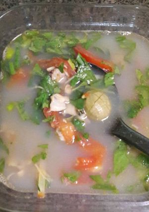 Hình của món Canh Ngao (nghêu) Nấu Sấu.