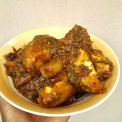 A picture of Spinach Sweet Potato Porridge.
