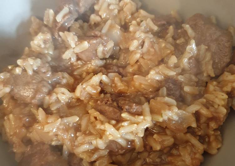 Steps to Prepare Any-night-of-the-week Really Easy Beef and Rice