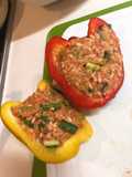 Thịt băm nhồi ớt chuông nướng