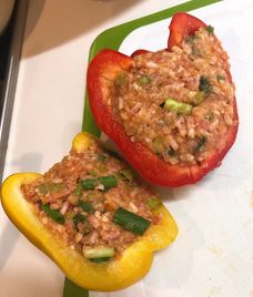 thịt nướng ớt xanh