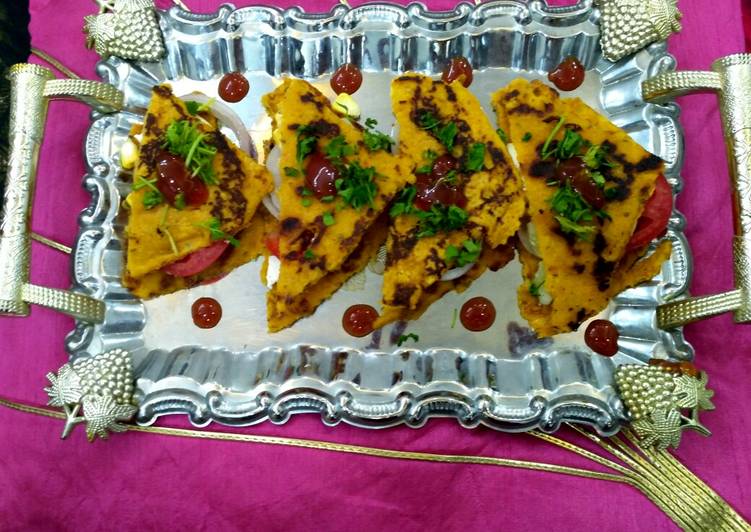 Recipe of Ultimate Chilla Sandwich