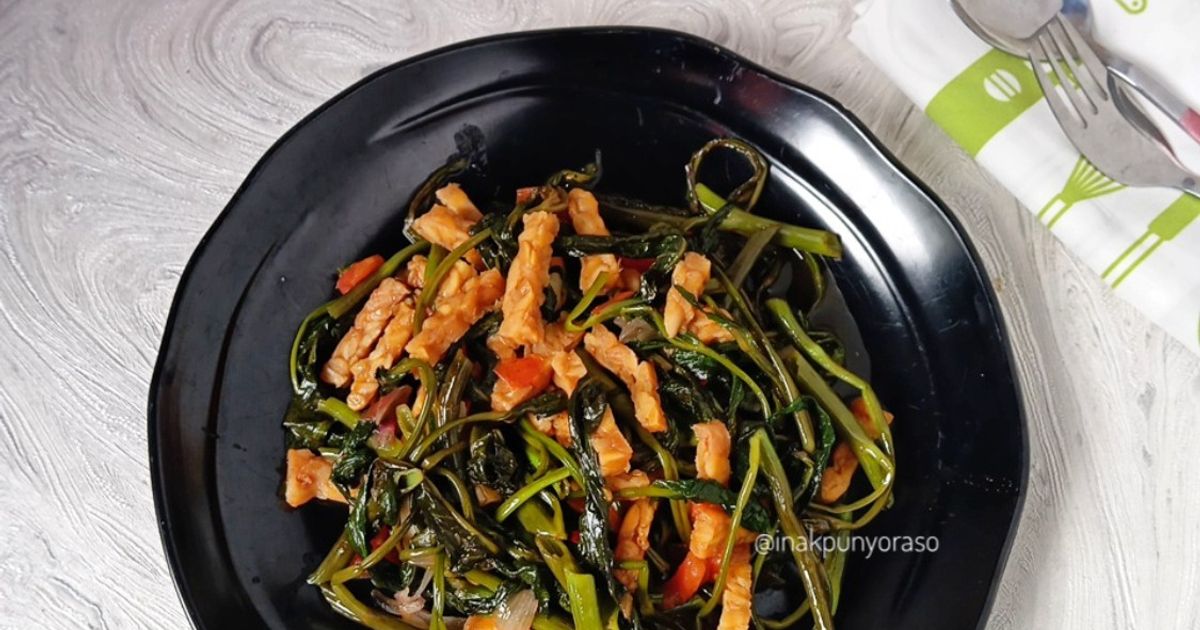 Tumis kangkung Tempe Saus Tiram