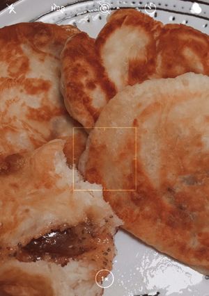 Hình của món Hottoek (ăn chay được).