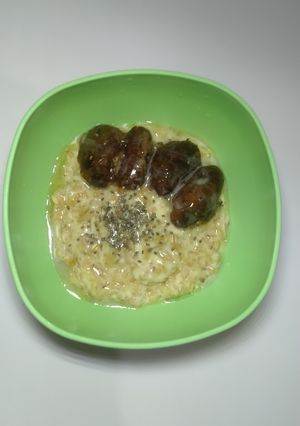 Foto resep Bubur Oatmeal Kurma