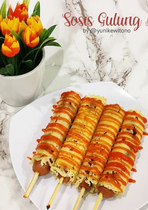 Foto resep Sosis Gulung Keju