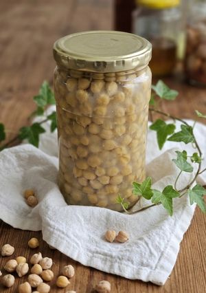 عکسی از دستور کنسرو نخود خونگی