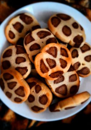 Une photo de Sablés motif LéopardSans oeuf