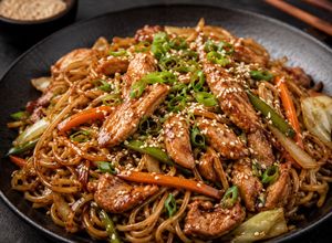 Foto principal de Yakisoba de pollo al estilo bulgogi
