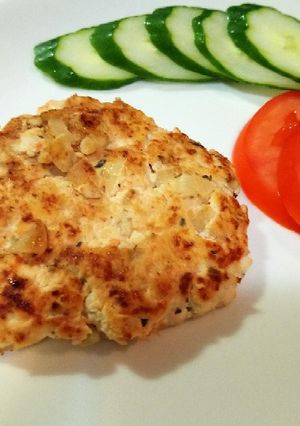 減醣也能吃肉類-雞肉豆腐排 的食譜成品照片