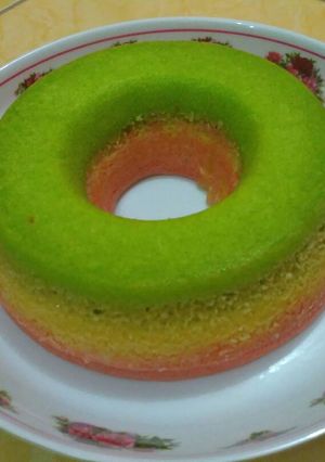 Foto resep Rainbow Cake eds.Kukus