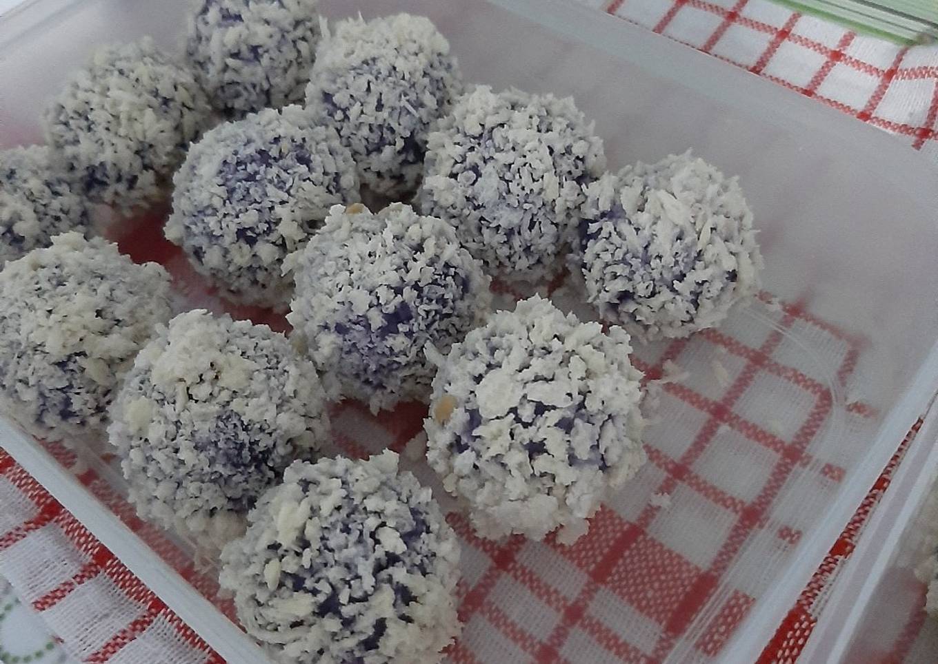 Bola bola ubi ungu isi coklat lumeeer simpel