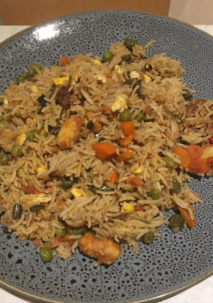 A picture of Assorted pulao ! An easy healthy quick tasty lunch!.