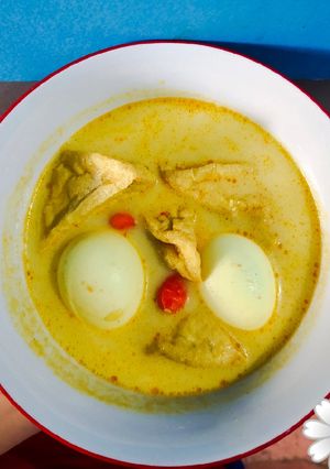 Foto resep Sayur telur, tahu kuah santan