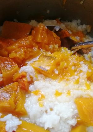 南瓜稀飯 的食譜成品照片