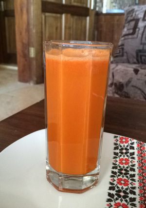 صورة لوصفة عصير الجزر طازج