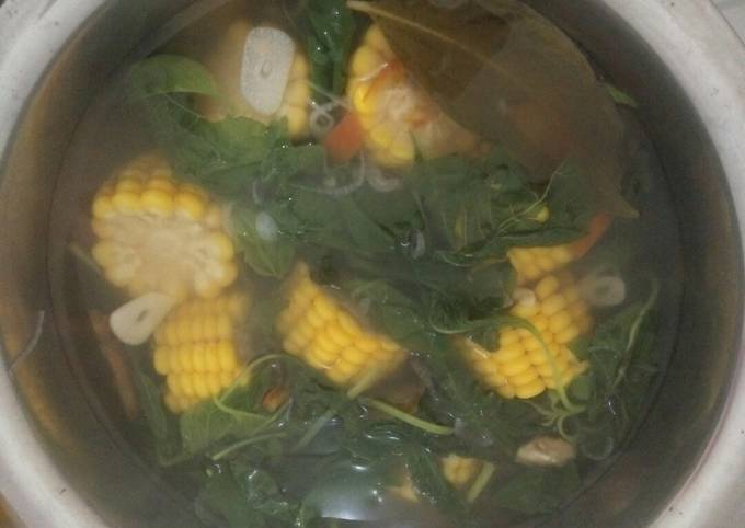 Resep Sayur Bening Bayam Jagung Anti Gagal