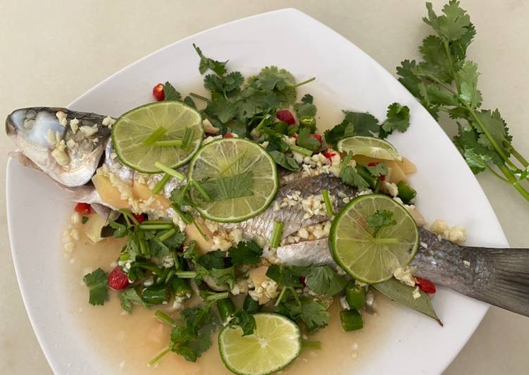Resep Ikan kukus ala Thailand  Thai Steam Fish Anti Gagal