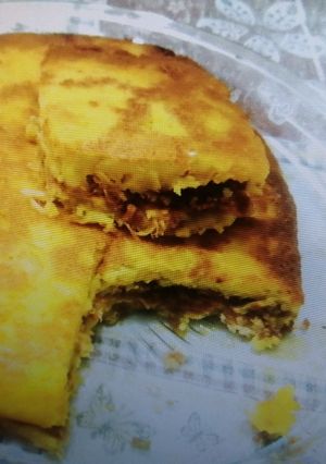 عکسی از دستور کیک گوشت با سیب زمینی